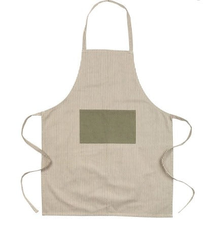Branded Promotional UKIYO DELUXE COTTON APRON in Green Apron from Concept Incentives