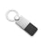 Branded Promotional COLUMBUS PU & METAL KEYRING in Black Keyring From Concept Incentives.