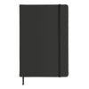 Branded Promotional A5 NOTE BOOK with Hard PU Cover in Black from Concept Incentives