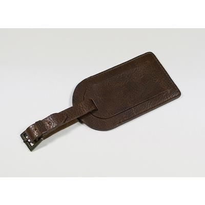 Branded Promotional ASHBOURNE OIL PULL UP GENUINE LEATHER LUGGAGE TAG Luggage Tag From Concept Incentives.