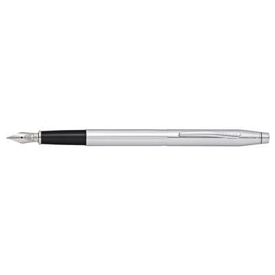 Branded Promotional CLASSIC CENTURY LUSTROUS SILVER CHROME FOUNTAIN PEN Pen From Concept Incentives.