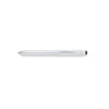 Branded Promotional TECH 3 + MULTIFUNCTION PEN with Stylus in Lustrous Silver Chrome Pen From Concept Incentives.