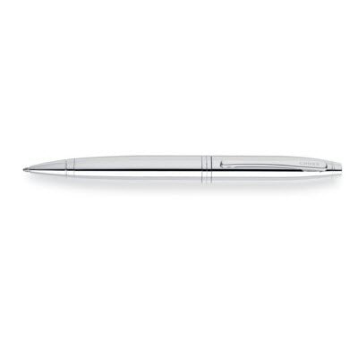 Branded Promotional CROSS CALAIS BALL PEN in Lustrous Silver Chrome Finish Pen From Concept Incentives.