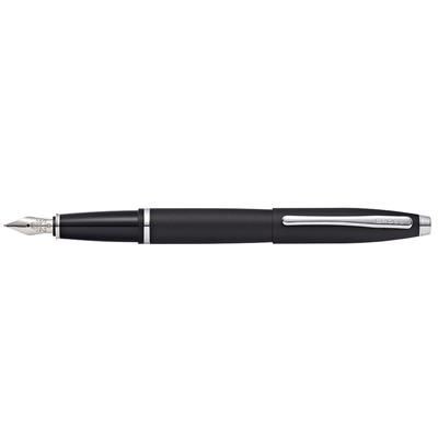 Branded Promotional CROSS CALAIS MATTE BLACK FOUNTAIN PEN Pen From Concept Incentives.