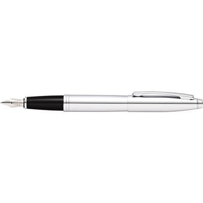 Branded Promotional CROSS CALAIS POLISHED SILVER CHROME FOUNTAIN PEN Pen From Concept Incentives.