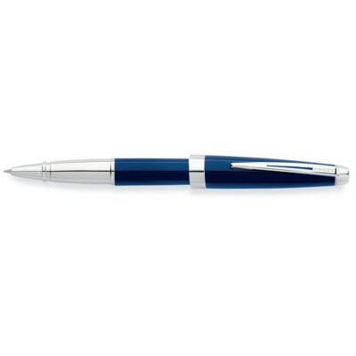 Branded Promotional CROSS AVENTURA ROLLERBALL PEN in Starry Blue Finish Pen From Concept Incentives.