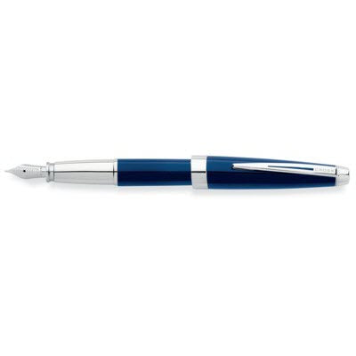 Branded Promotional CROSS AVENTURA FOUNTAIN PEN in Starry Blue Finish Pen From Concept Incentives.