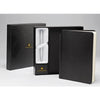 Branded Promotional CROSS MEDIUM BLACK JOURNAL with Silver Chrome Stratford Ball Pen Pen From Concept Incentives.