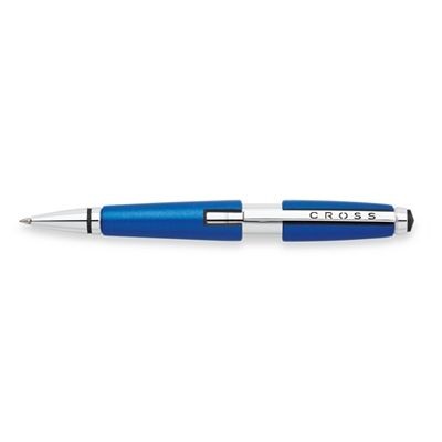 Branded Promotional CROSS EDGE ROLLERBALL PEN in Nitro Blue Pen From Concept Incentives.