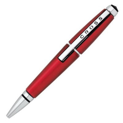 Branded Promotional CROSS EDGE ROLLERBALL PEN in Red Pen From Concept Incentives.