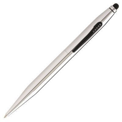 Branded Promotional CROSS TECH BALL PEN & STYLUS in Chrome Pen From Concept Incentives.