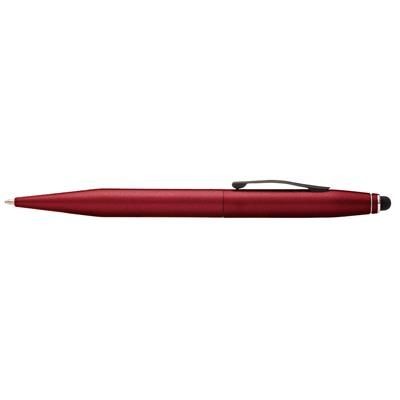 Branded Promotional CROSS TECH 2 BALL PEN with Replaceable Stylus in Metallic Red Pen From Concept Incentives.