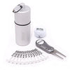 Branded Promotional 1 BALL ALUMINIUM METAL GOLF TUBE 9 Golf Gift Set From Concept Incentives.