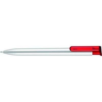 Branded Promotional ABSOLUTE ARGENT BALL PEN with Red Clip Pen From Concept Incentives.