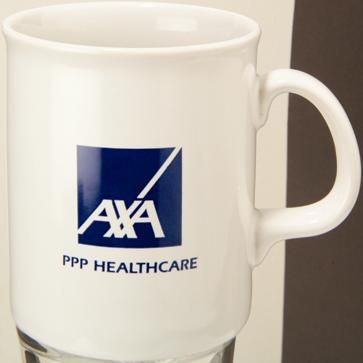 Branded Promotional ATLANTIC CERAMIC POTTERY MUG in White Mug From Concept Incentives.