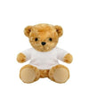 Branded Promotional BLANK PLUSH 13CM SOFT TOY VICTORIA TEDDY BEAR with White Tee Shirt Soft Toy From Concept Incentives.