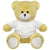 Branded Promotional BLANK PLUSH 30 CM SOFT TOY ELIZABETH TEDDY BEAR with White Tee Shirt Soft Toy From Concept Incentives.