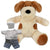 Branded Promotional BLANK PLUSH SOFT TOY 20CM DARCY DOG with Chef Outfit Soft Toy From Concept Incentives.