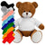 Branded Promotional BLANK PLUSH SOFT TOY RICHARD TEDDY BEAR with Colour Tee Shirt or Hoody Soft Toy From Concept Incentives.