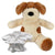 Branded Promotional BLANK PLUSH SOFT TOY 20CM DARCY DOG with Dressing Gown Soft Toy From Concept Incentives.