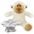 Branded Promotional BLANK PLUSH SOFT TOY 20CM LUCY LAMB with Dressing Gown Soft Toy From Concept Incentives.