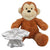 Branded Promotional BLANK PLUSH SOFT TOY 20CM MAX MONKEY with Dressing Gown Soft Toy From Concept Incentives.