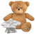 Branded Promotional BLANK PLUSH SOFT TOY EDWARD I TEDDY BEAR with Dressing Gown Soft Toy From Concept Incentives.