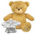 Branded Promotional BLANK PLUSH SOFT TOY EDWARD II TEDDY BEAR with Dressing Gown Soft Toy From Concept Incentives.