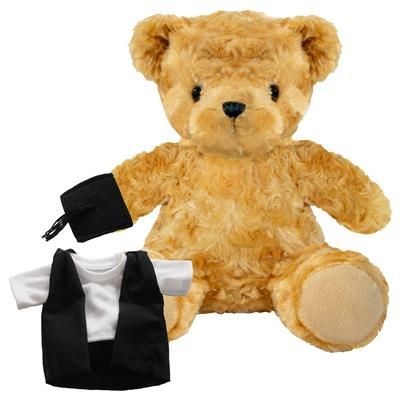 Branded Promotional BLANK PLUSH SOFT TOY 19CM VICTORIA TEDDY BEAR with Graduation Outfit Soft Toy From Concept Incentives.