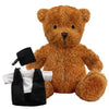 Branded Promotional BLANK PLUSH SOFT TOY JAMES II TEDDY BEAR with Graduation Outfit Soft Toy From Concept Incentives.