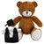 Branded Promotional BLANK PLUSH SOFT TOY RICHARD TEDDY BEAR with Graduation Outfit Soft Toy From Concept Incentives.