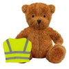 Branded Promotional BLANK PLUSH SOFT TOY JAMES II TEDDY BEAR with Hi-vis Vest Soft Toy From Concept Incentives.