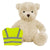 Branded Promotional BLANK PLUSH SOFT TOY JAMES III TEDDY BEAR with Hi-vis Vest Soft Toy From Concept Incentives.