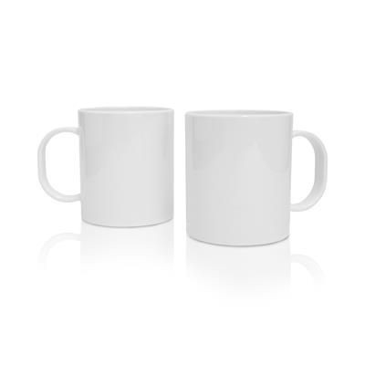 Branded Promotional BLANK PLASTIC DURHAM STYLE MUG Mug From Concept Incentives.