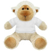 Branded Promotional BLANK PLUSH SOFT TOY 20CM LUCY LAMB with White Tee Shirt Soft Toy From Concept Incentives.