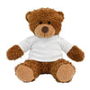 Branded Promotional BLANK PLUSH SOFT TOY ANNE TEDDY BEAR with White Tee Shirt Soft Toy From Concept Incentives.