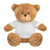 Branded Promotional BLANK PLUSH SOFT TOY EDWARD I TEDDY BEAR with White Tee Shirt Soft Toy From Concept Incentives.