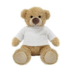 Branded Promotional BLANK PLUSH SOFT TOY HARRY TEDDY BEAR with White Tee Shirt Soft Toy From Concept Incentives.