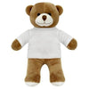 Branded Promotional BLANK PLUSH SOFT TOY HENRY I TEDDY BEAR with White Tee Shirt Soft Toy From Concept Incentives.