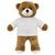 Branded Promotional BLANK PLUSH SOFT TOY HENRY I TEDDY BEAR with White Tee Shirt Soft Toy From Concept Incentives.