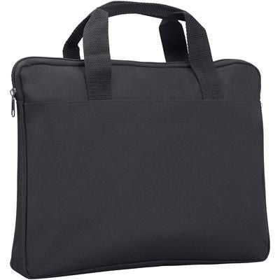 Branded Promotional SANDWICH DOCUMENT BAG in Black Bag From Concept Incentives.