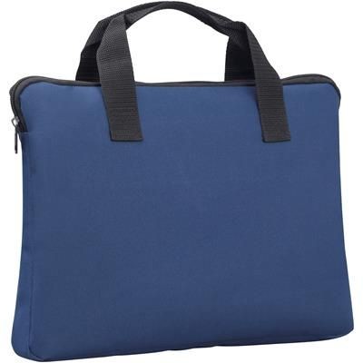 Branded Promotional SANDWICH DOCUMENT BAG in Blue Navy Bag From Concept Incentives.