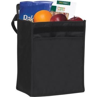 Branded Promotional TONBRIDGE LUNCH COOL BAG in Black Lunch Box From Concept Incentives.