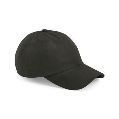 Branded Promotional BEECHFIELD WAXED LOW PROFILE BASEBALL CAP in Dark Olive Green Baseball Cap From Concept Incentives.