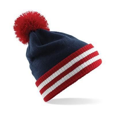 Branded Promotional BEECHFIELD VARSITY BEANIE HAT Hat From Concept Incentives.