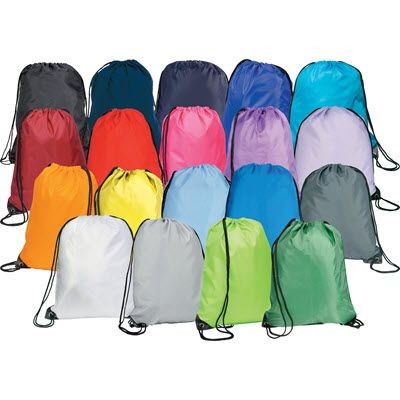 Branded Promotional EYNSFORD DRAWSTRING BACKPACK RUCKSACK Bag From Concept Incentives.