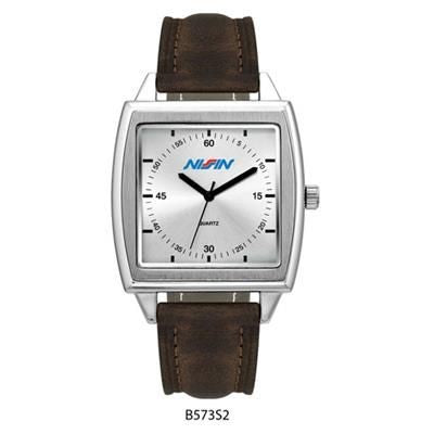 Branded Promotional UNISEX SILVER DIAL WATCH Watch From Concept Incentives.