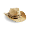 Branded Promotional BEECHFIELD STRAW COWBOY HAT in Natural Hat From Concept Incentives.