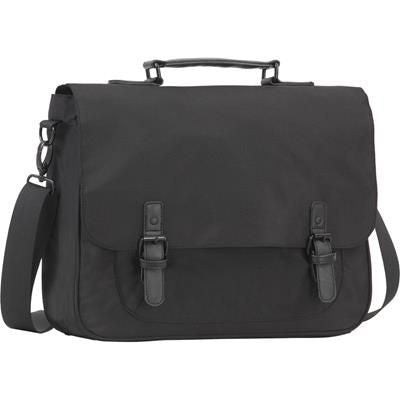 Branded Promotional SPELDHURST EXECUTIVE MESSENGER BAG in Black Bag From Concept Incentives.