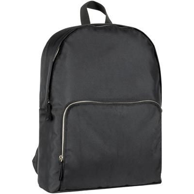 Branded Promotional RECYCLED STAPLEHURST EXEC RPET BACKPACK RUCKSACK in Black Bag From Concept Incentives.
